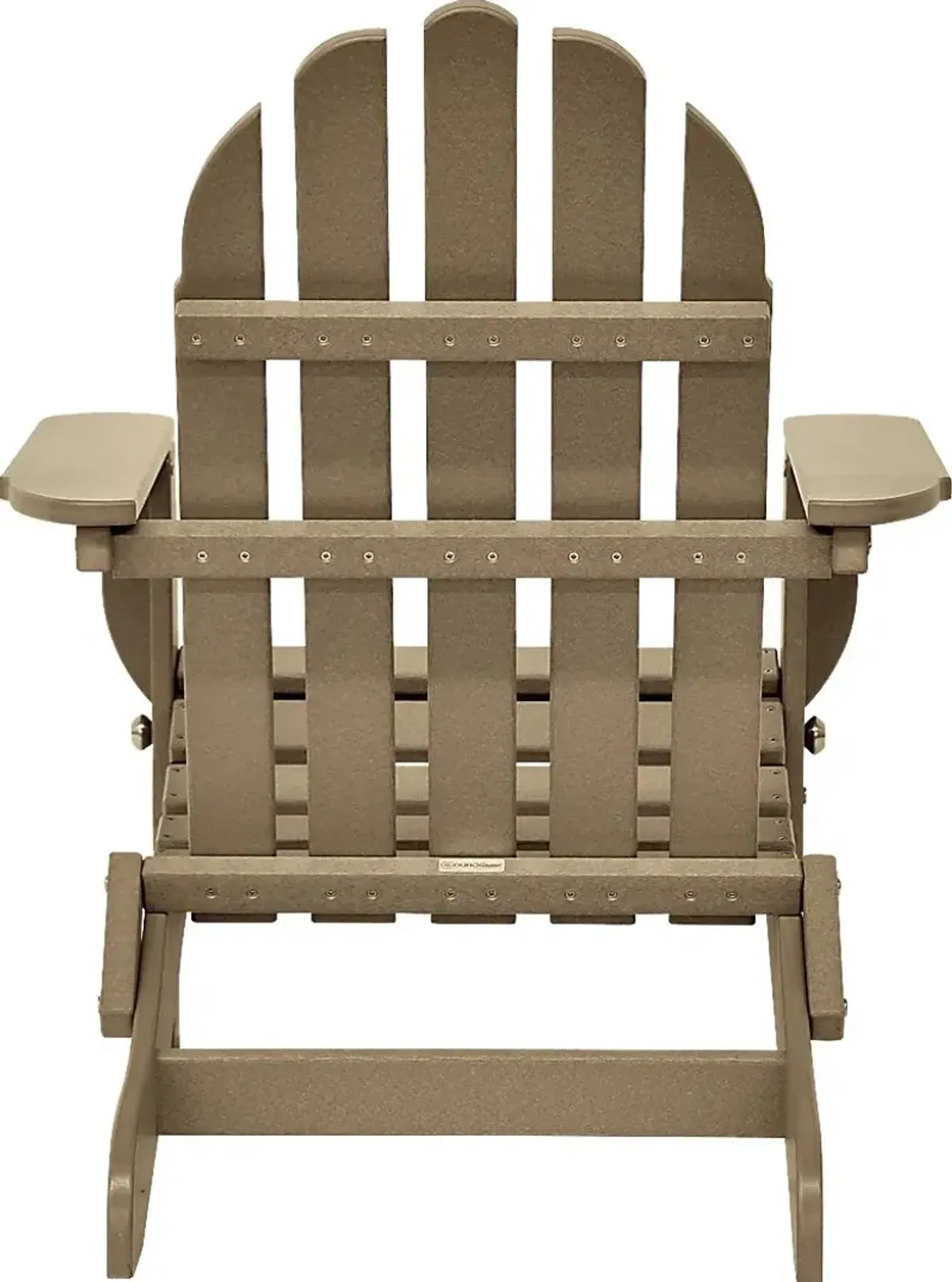 Greenport Traditional Tan Outdoor Adirondack Chair