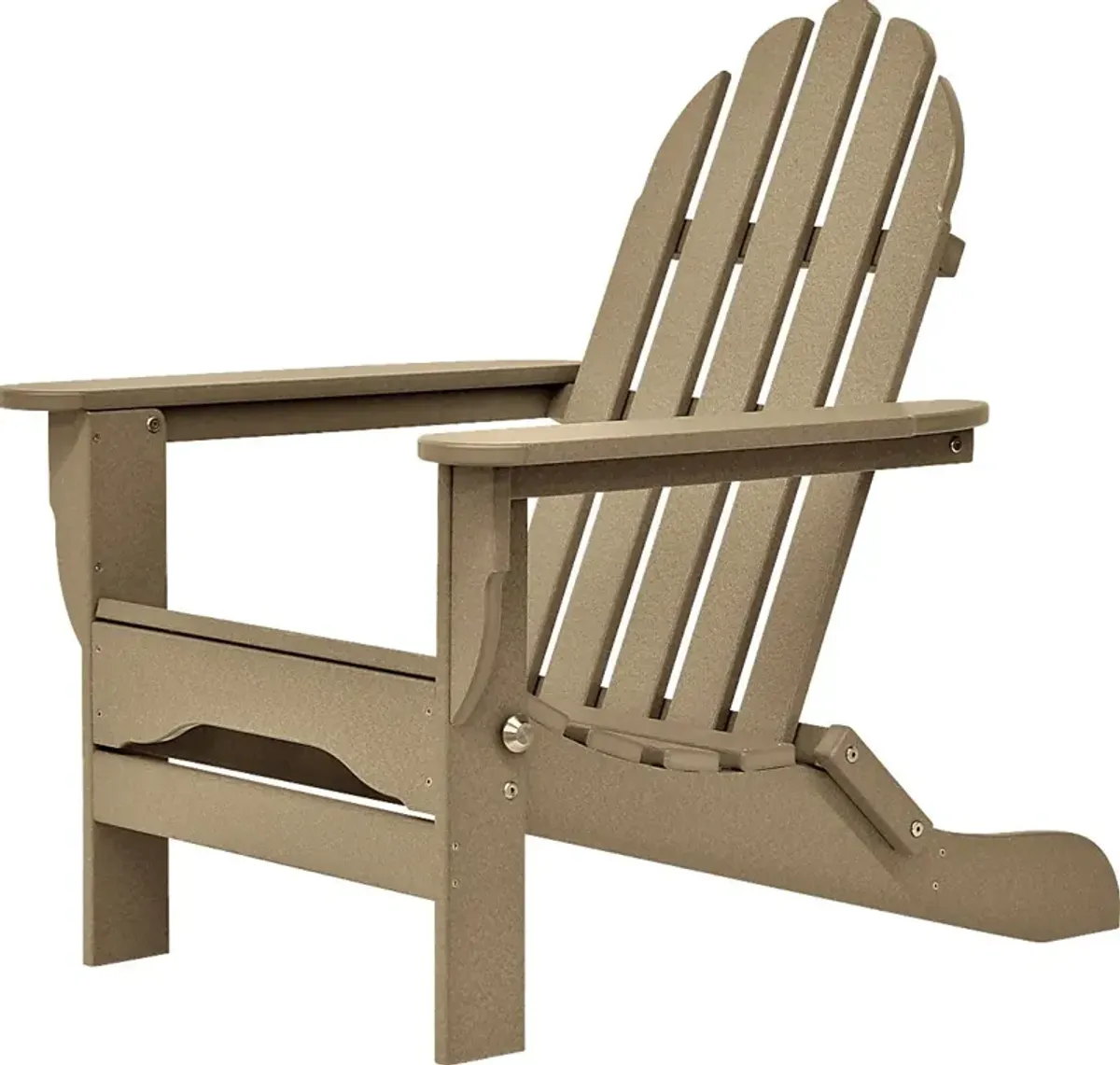 Greenport Traditional Tan Outdoor Adirondack Chair