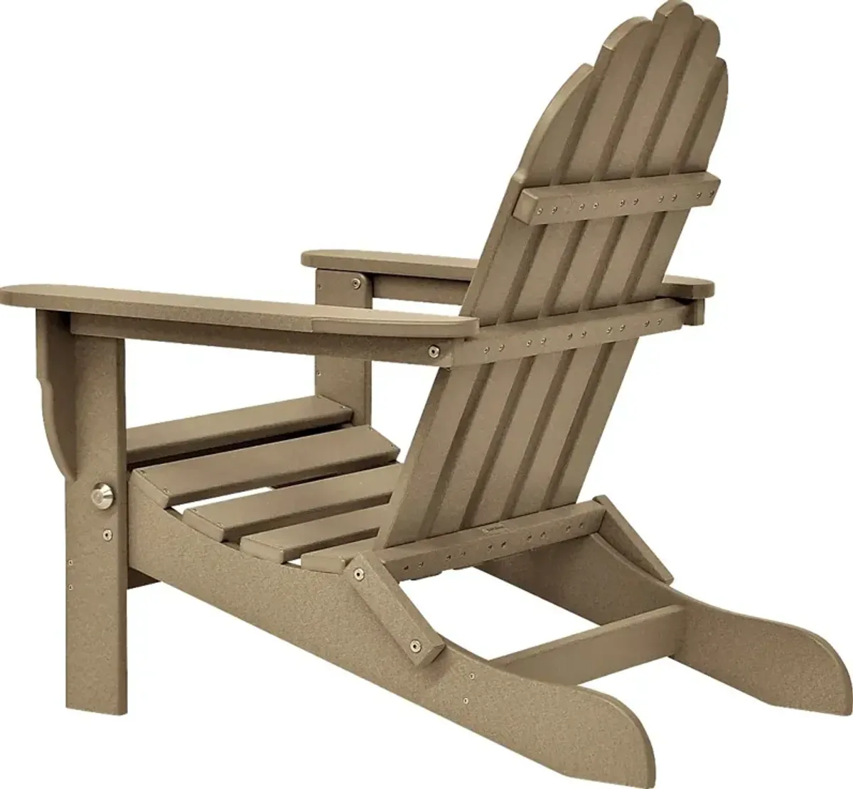 Greenport Traditional Tan Outdoor Adirondack Chair