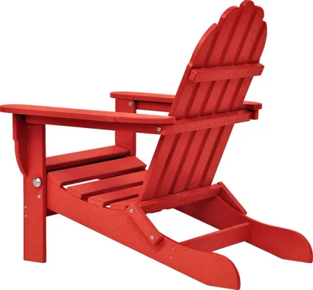 Greenport Vibrant Red Outdoor Adirondack Chair