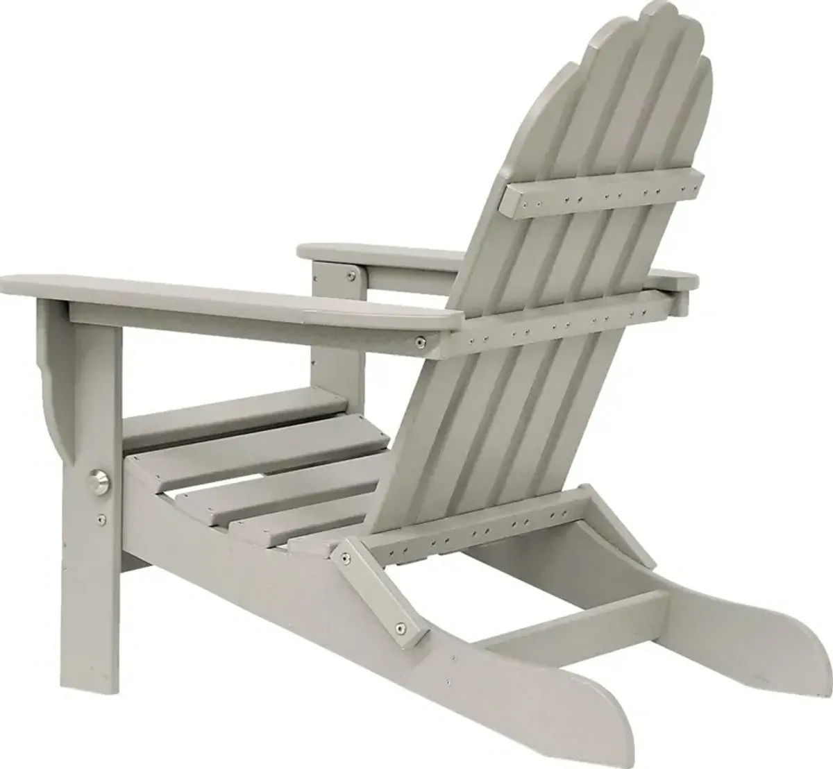 Greenport Traditional Light Gray Outdoor Adirondack Chair