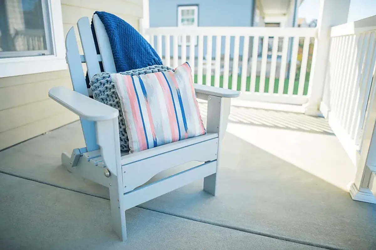 Greenport Traditional Light Gray Outdoor Adirondack Chair