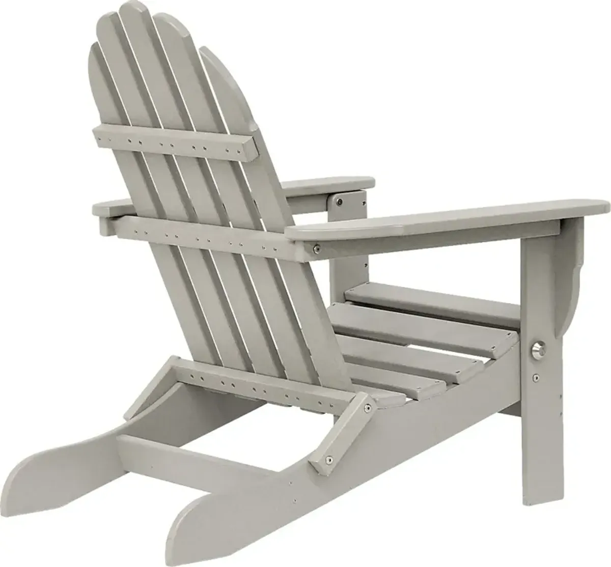 Greenport Traditional Light Gray Outdoor Adirondack Chair