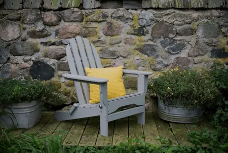 Greenport Traditional Light Gray Outdoor Adirondack Chair