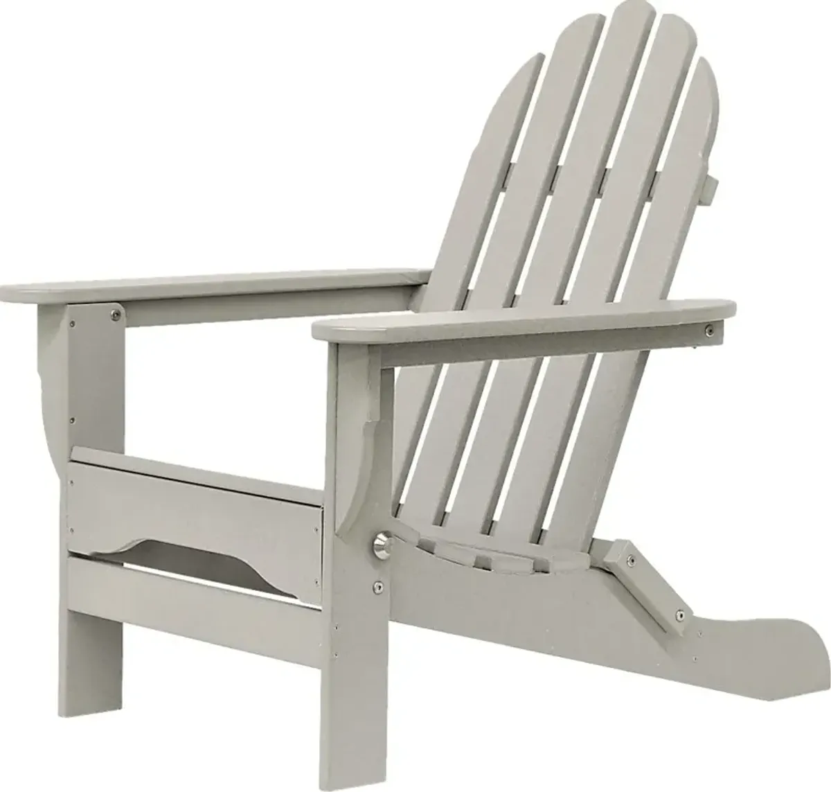 Greenport Traditional Light Gray Outdoor Adirondack Chair