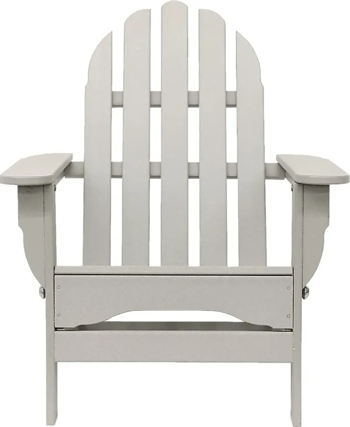 Greenport Traditional Light Gray Outdoor Adirondack Chair