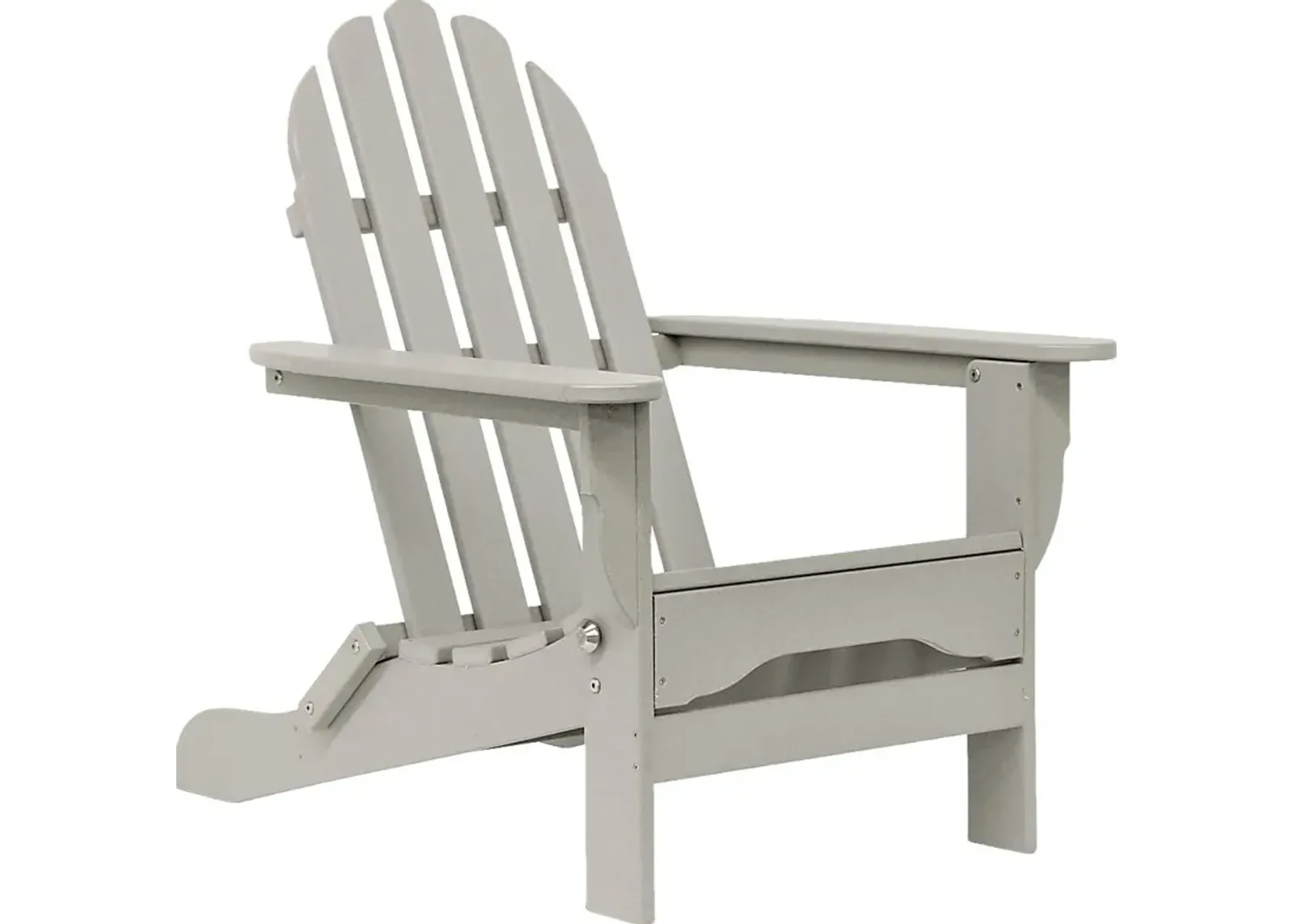 Greenport Traditional Light Gray Outdoor Adirondack Chair