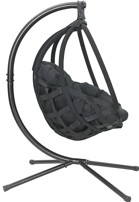Outdoor Vanderpoel Black Hanging Chair