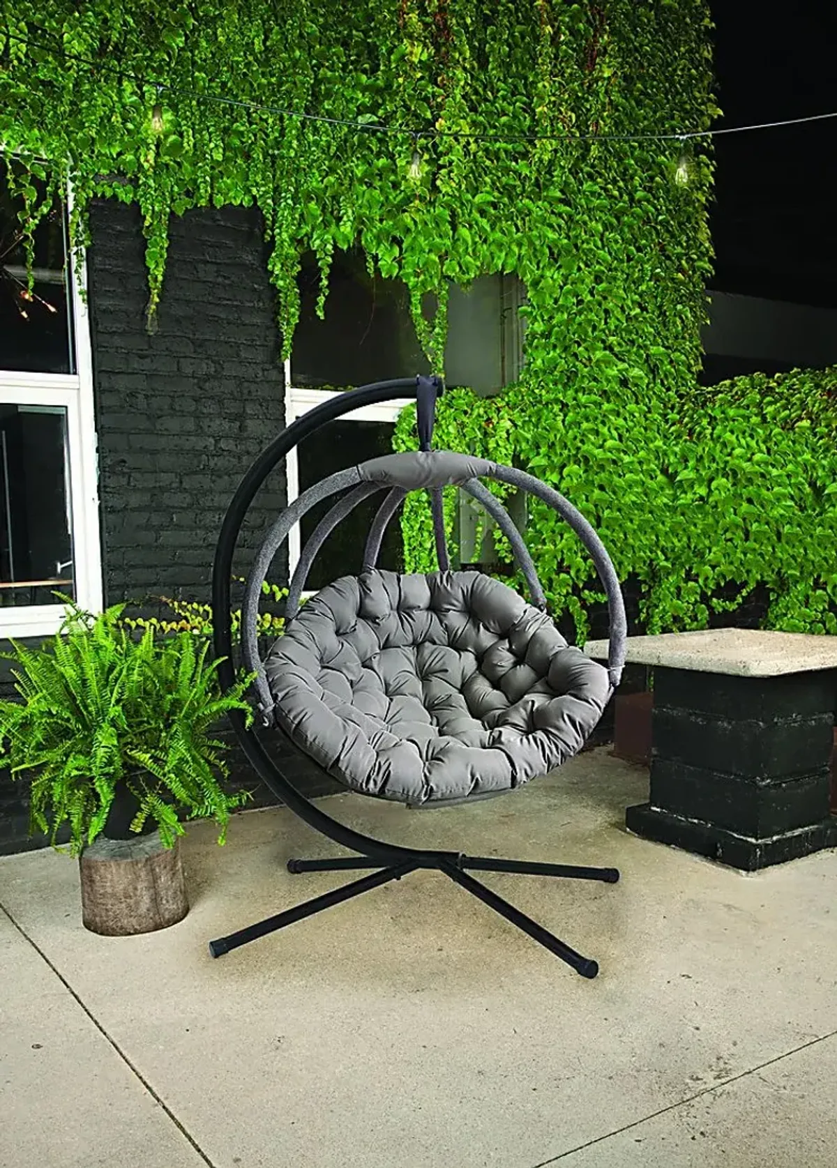 Outdoor Vanderpoel Beige Hanging Chair