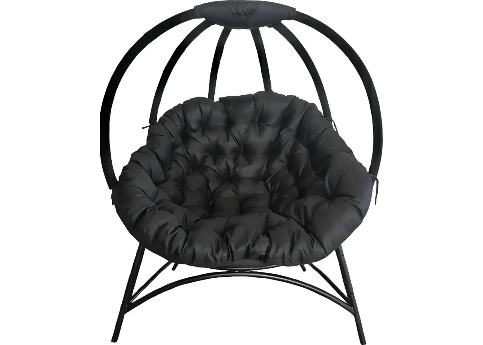 Outdoor Trumbell Black Accent Chair