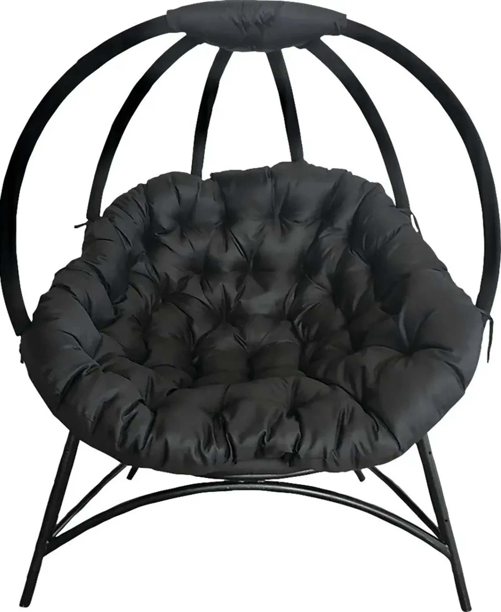 Outdoor Trumbell Black Accent Chair