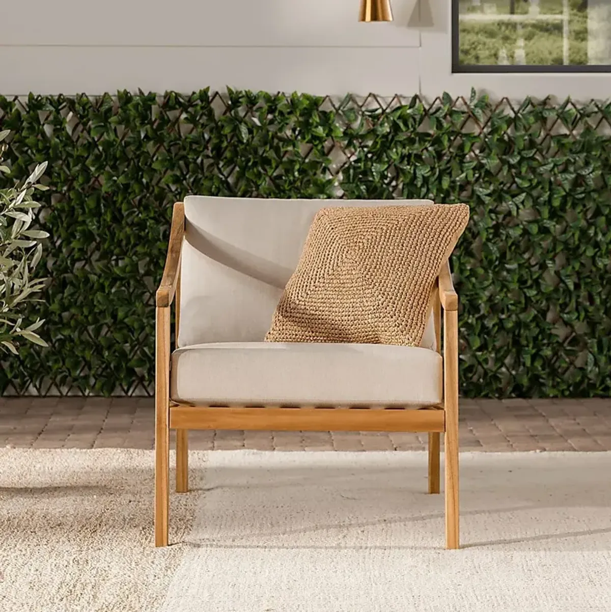 Outdoor Guilmere Natural Accent Chair