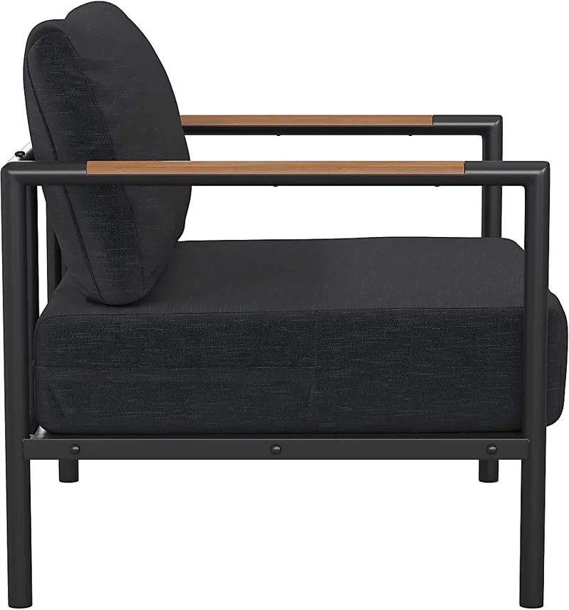 Outdoor Annelan Black Accent Chair