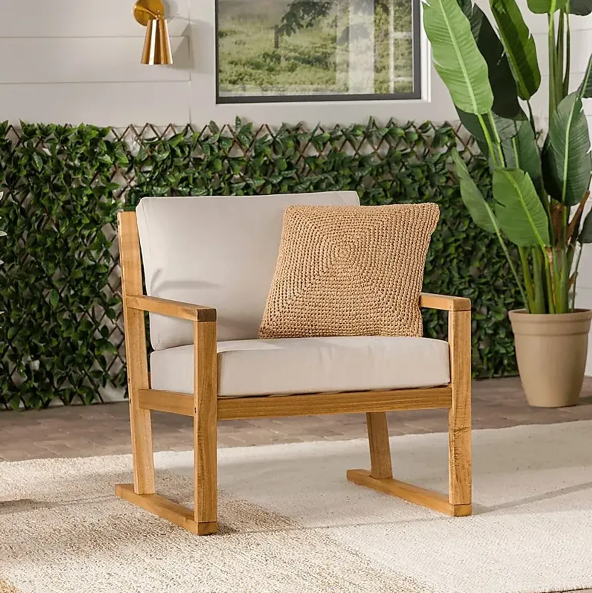 Outdoor Arborhazy Natural Accent Chair