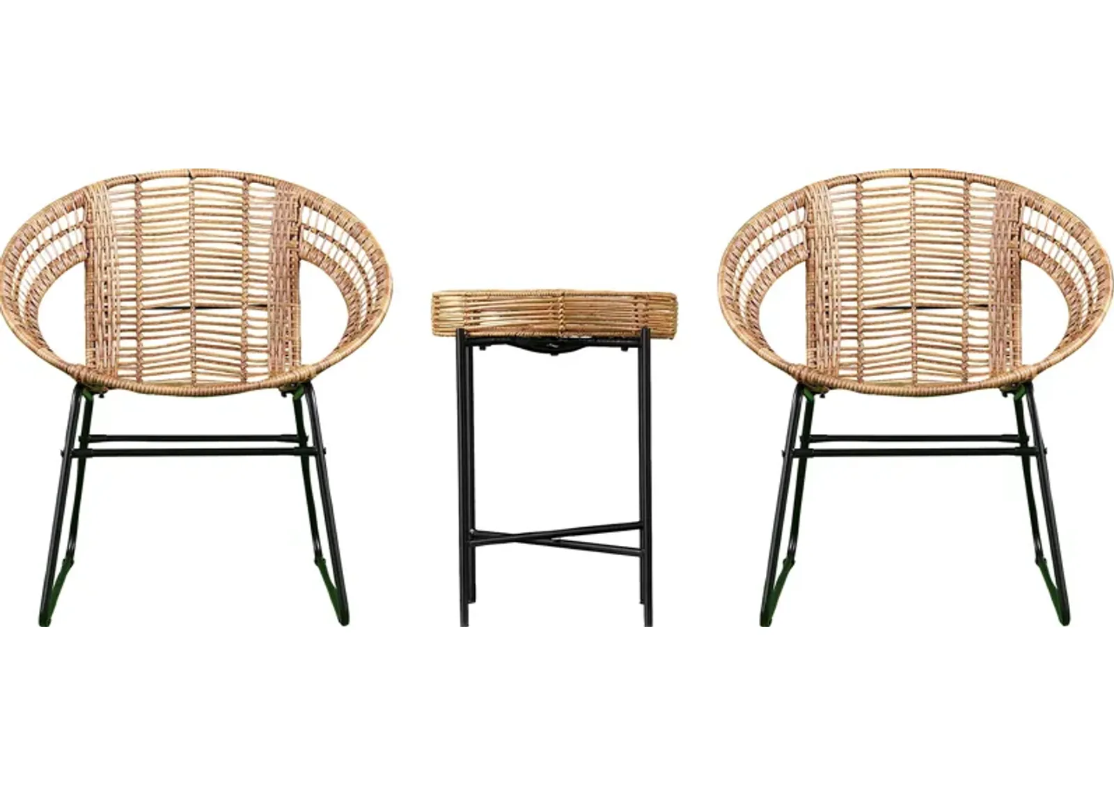 Agincourt Natural Outdoor 3 Pc Bistro Set