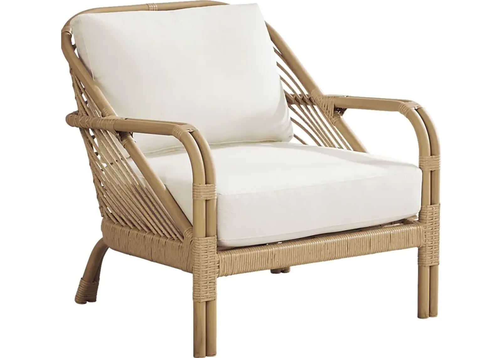 Coronado Sandstone Outdoor Chat Chair with Vapor Cushions