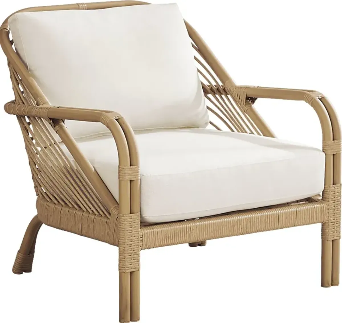 Coronado Sandstone Outdoor Chat Chair with Vapor Cushions