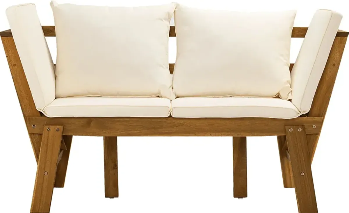 Palafox White Outdoor Accent Chair