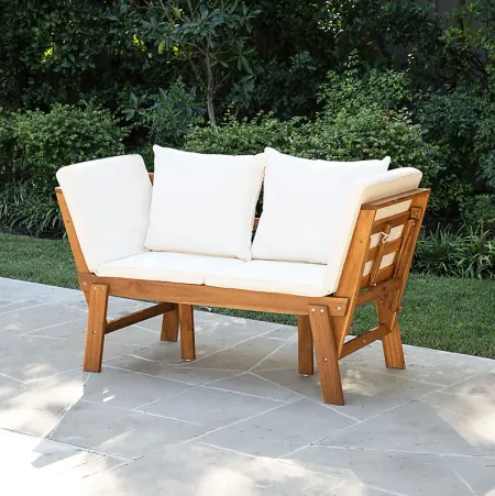 Palafox White Outdoor Accent Chair