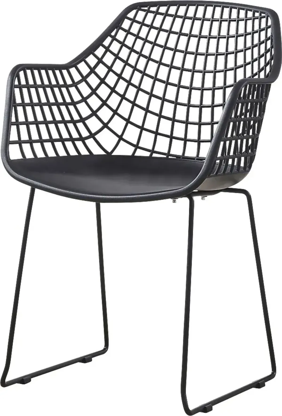 Outdoor Epperson Black Chair, Set of 2