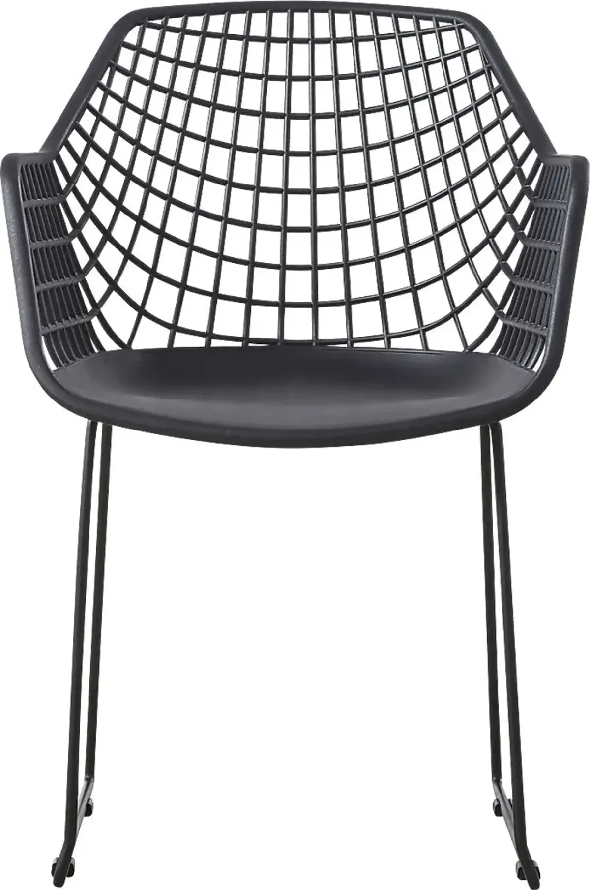 Outdoor Epperson Black Chair, Set of 2