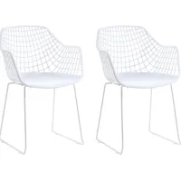 Outdoor Epperson White Chair, Set of 2