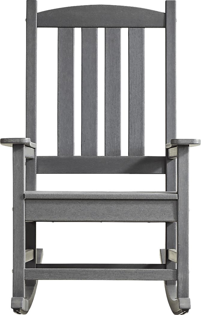 Brocky Gray Outdoor Rocking Chair