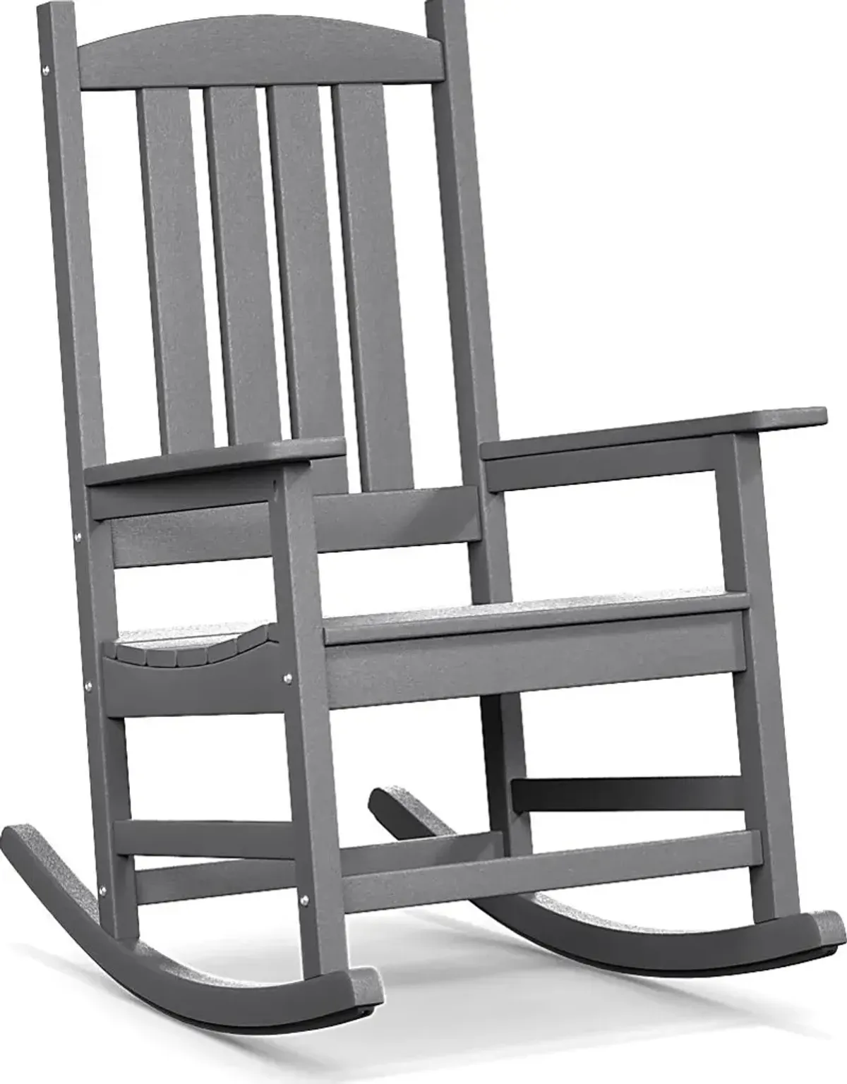 Brocky Gray Outdoor Rocking Chair