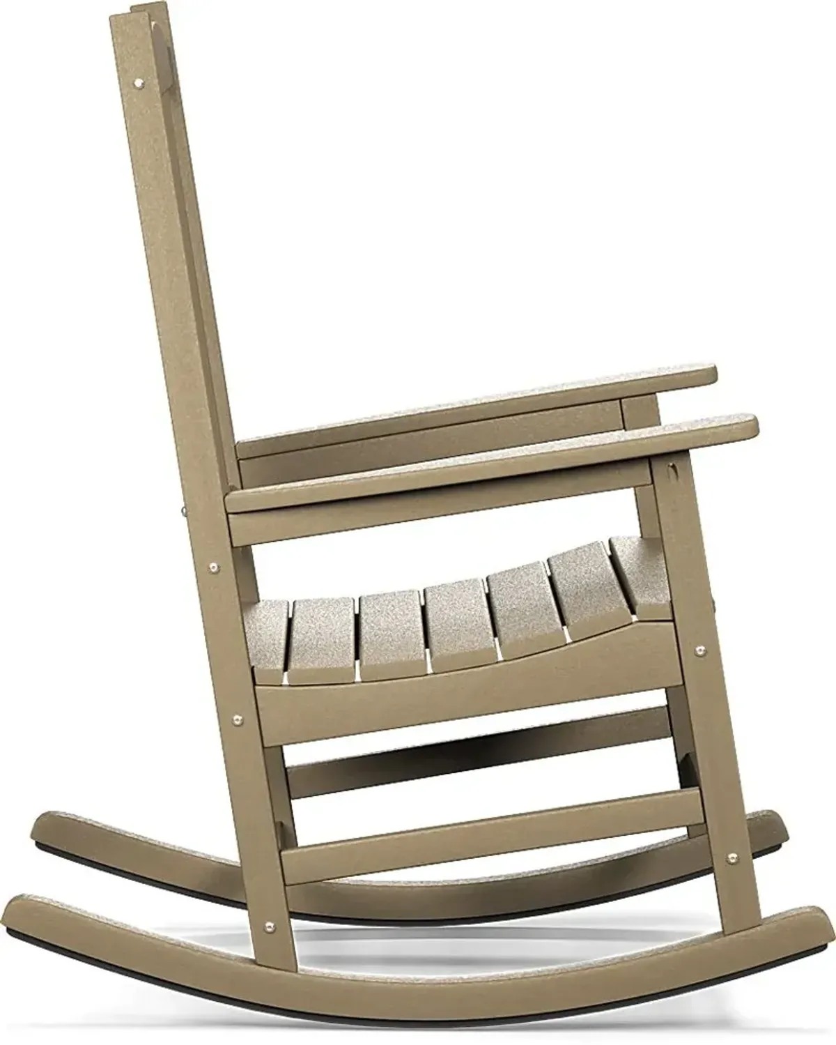 Brocky Brown Outdoor Rocking Chair