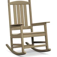 Brocky Brown Outdoor Rocking Chair