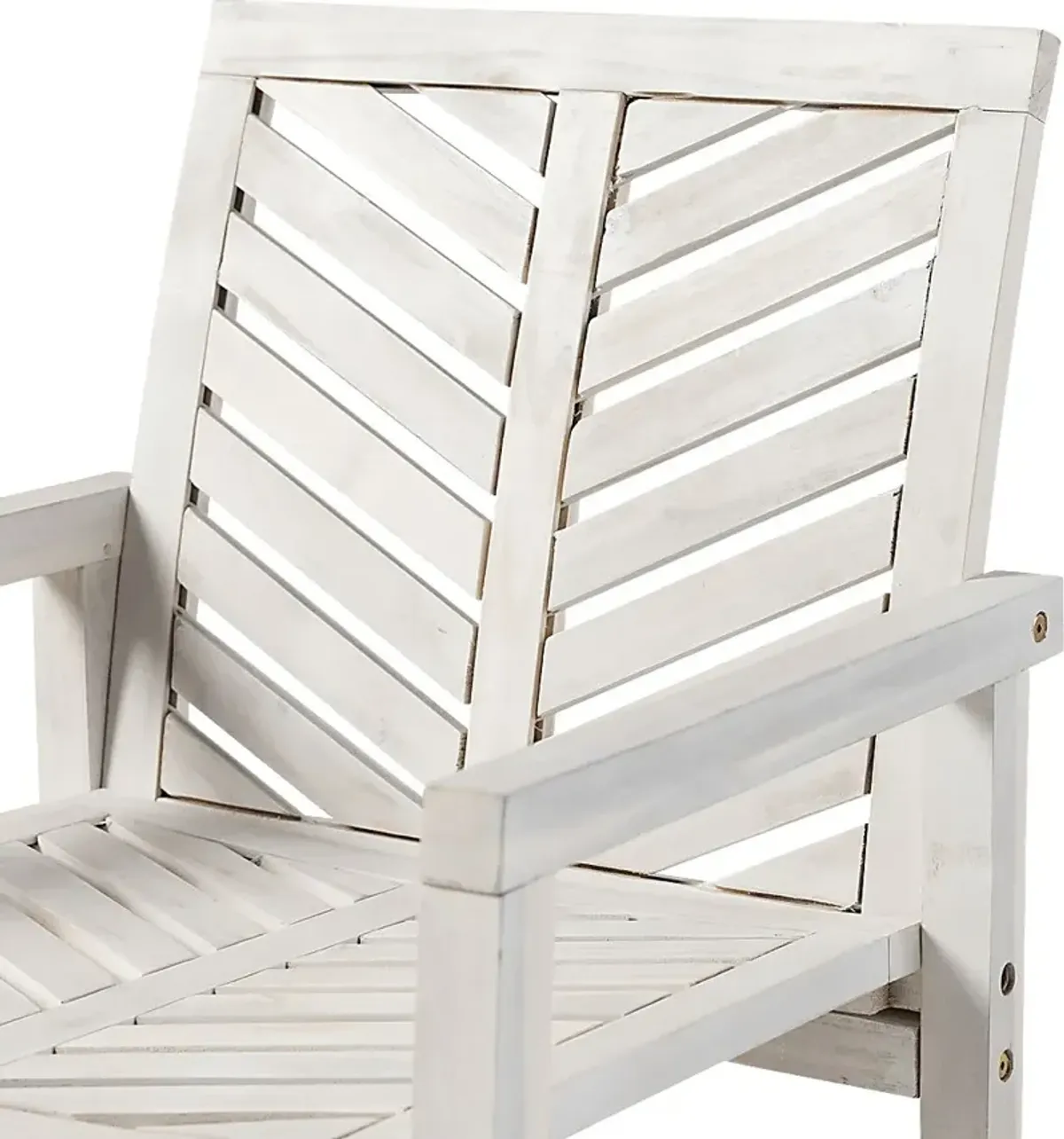 Outdoor Worcaster White Accent Chair Set of 2