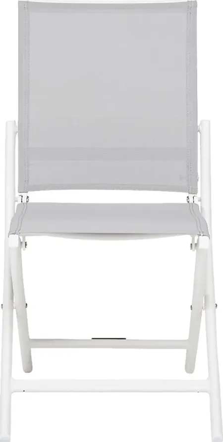 Seagate White Outdoor Side Chair