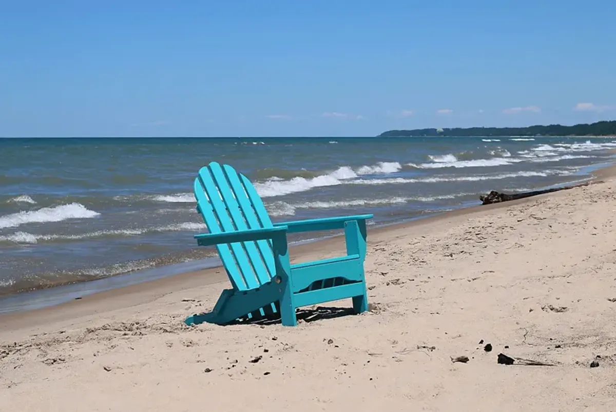 Greenport Vibrant Teal Outdoor Adirondack Chair