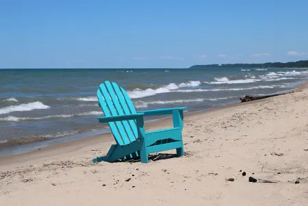 Greenport Vibrant Teal Outdoor Adirondack Chair