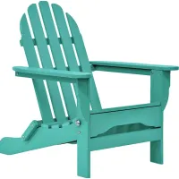 Greenport Vibrant Teal Outdoor Adirondack Chair