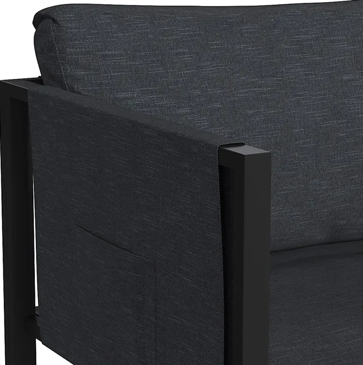 Outdoor Dellanor Charcoal Accent Chair