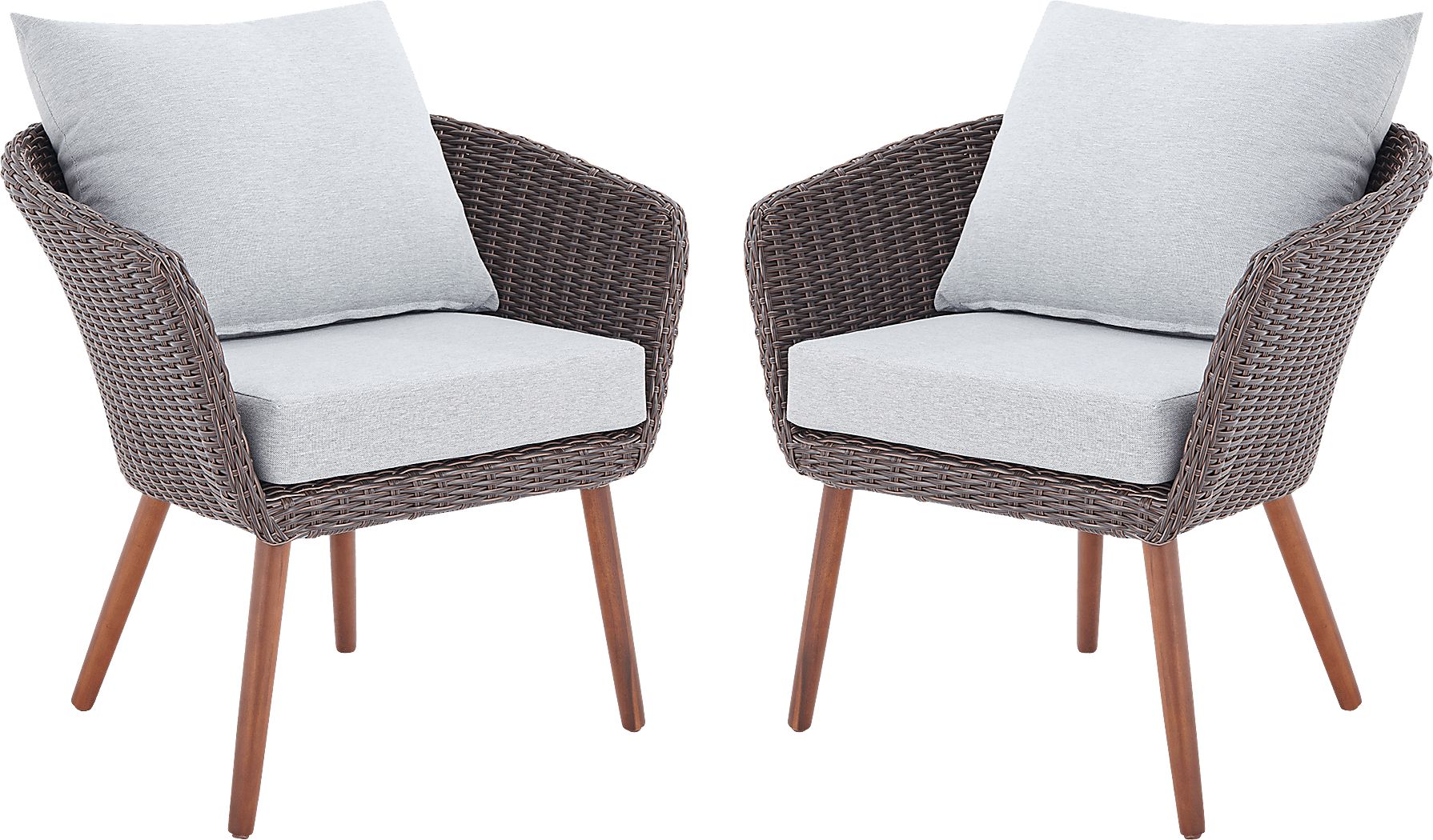Beverly Shores Gray Outdoor Chair, Set of 2