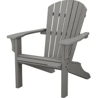 POLYWOOD Seashell Slate Outdoor Adirondack Chair