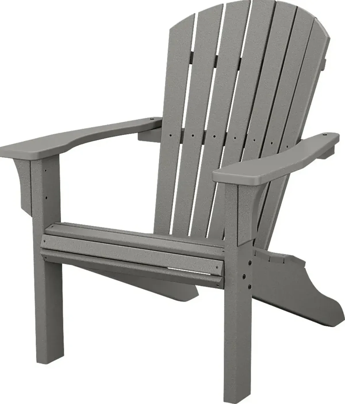 POLYWOOD Seashell Slate Outdoor Adirondack Chair