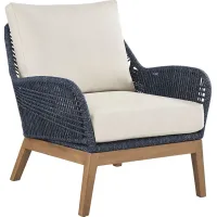 Tessere Blue Outdoor Club Chair