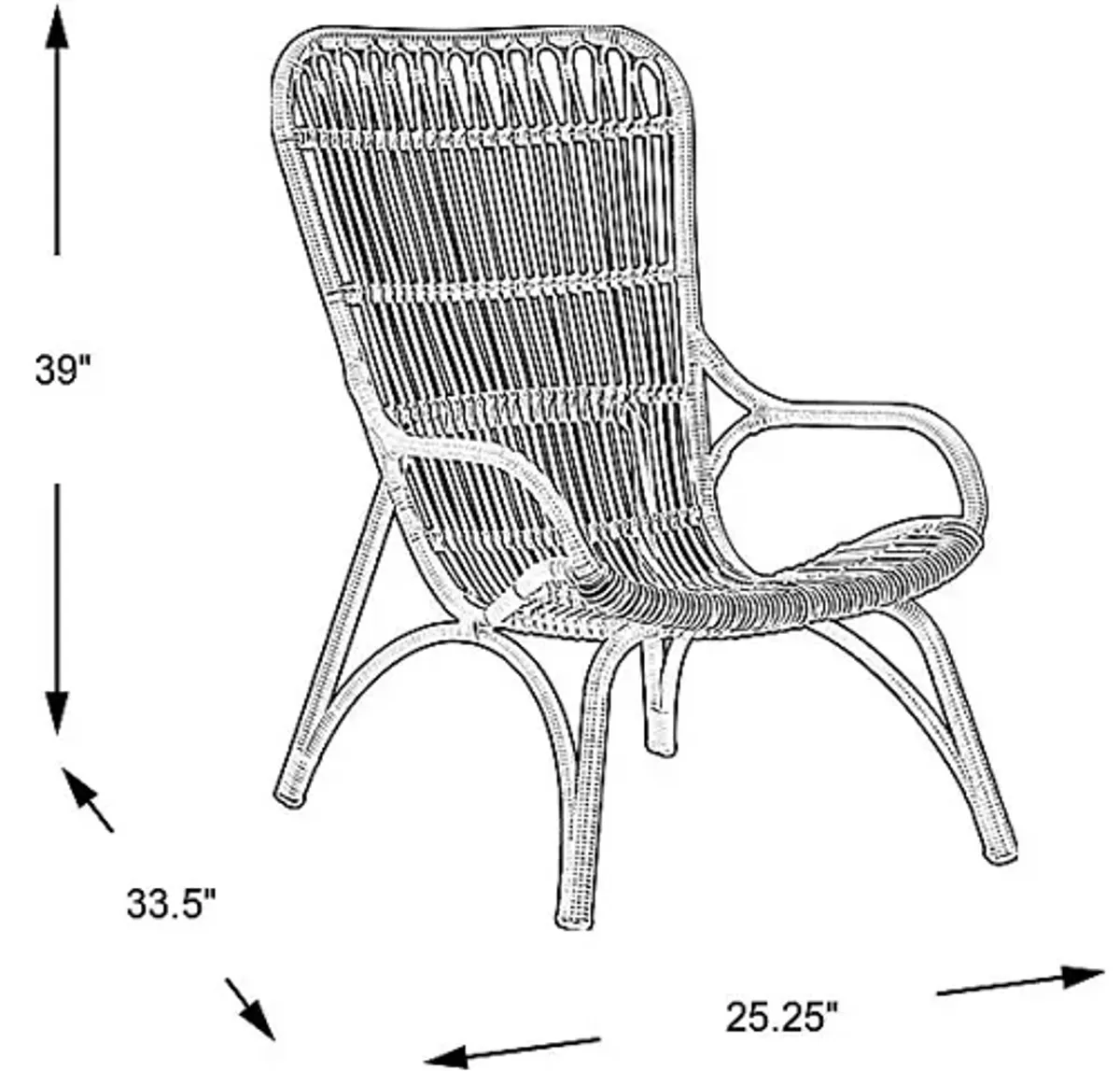 Kain Natural Outdoor Lounge Chair