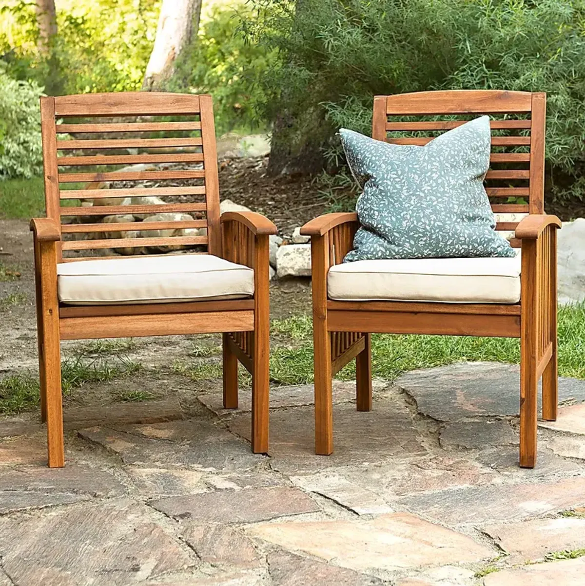 Dunsmere Brown Outdoor Accent Chair, Set of 2