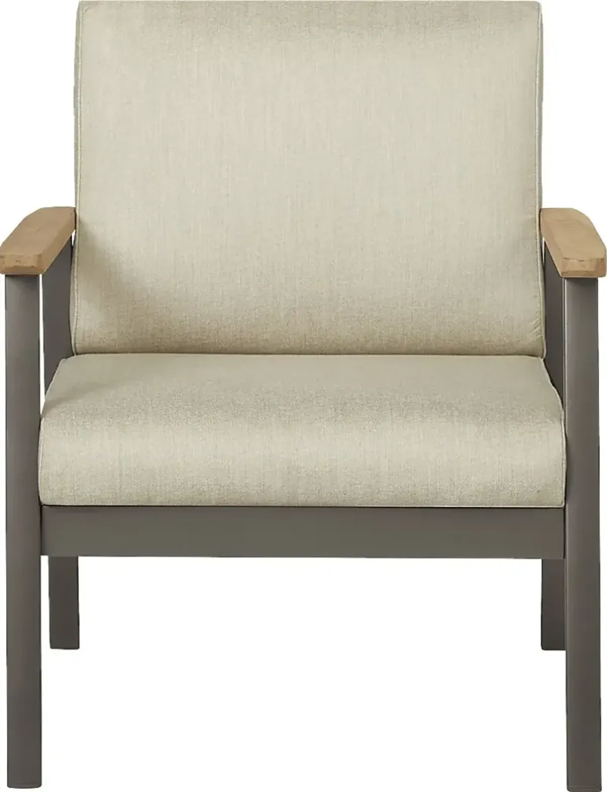 Ocean Tide Gray Outdoor Club Chair