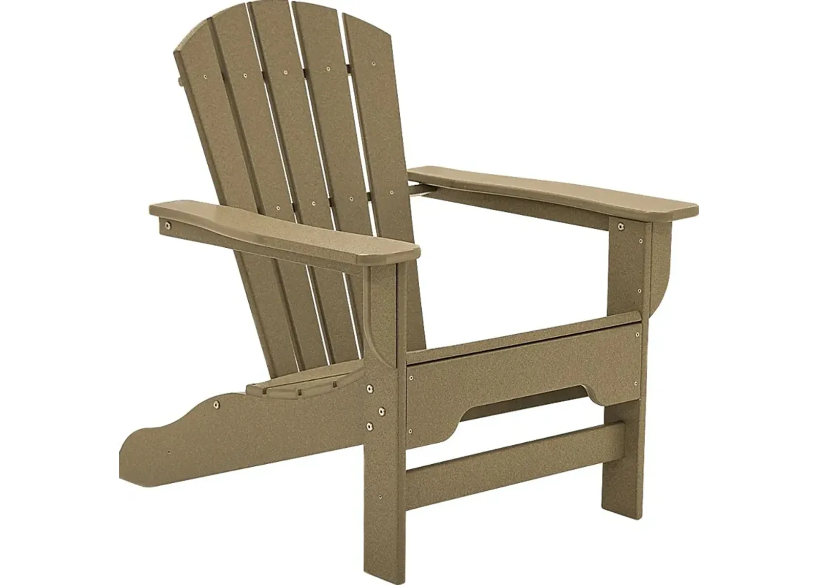 Danverton Traditional Tan Outdoor Adirondack Chair