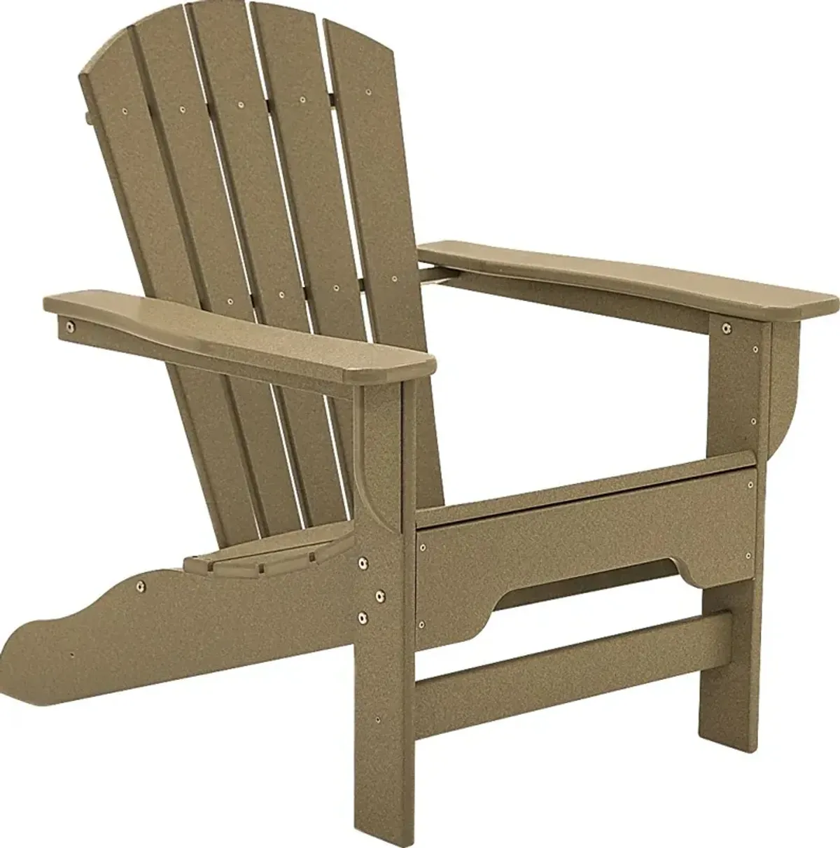 Danverton Traditional Tan Outdoor Adirondack Chair