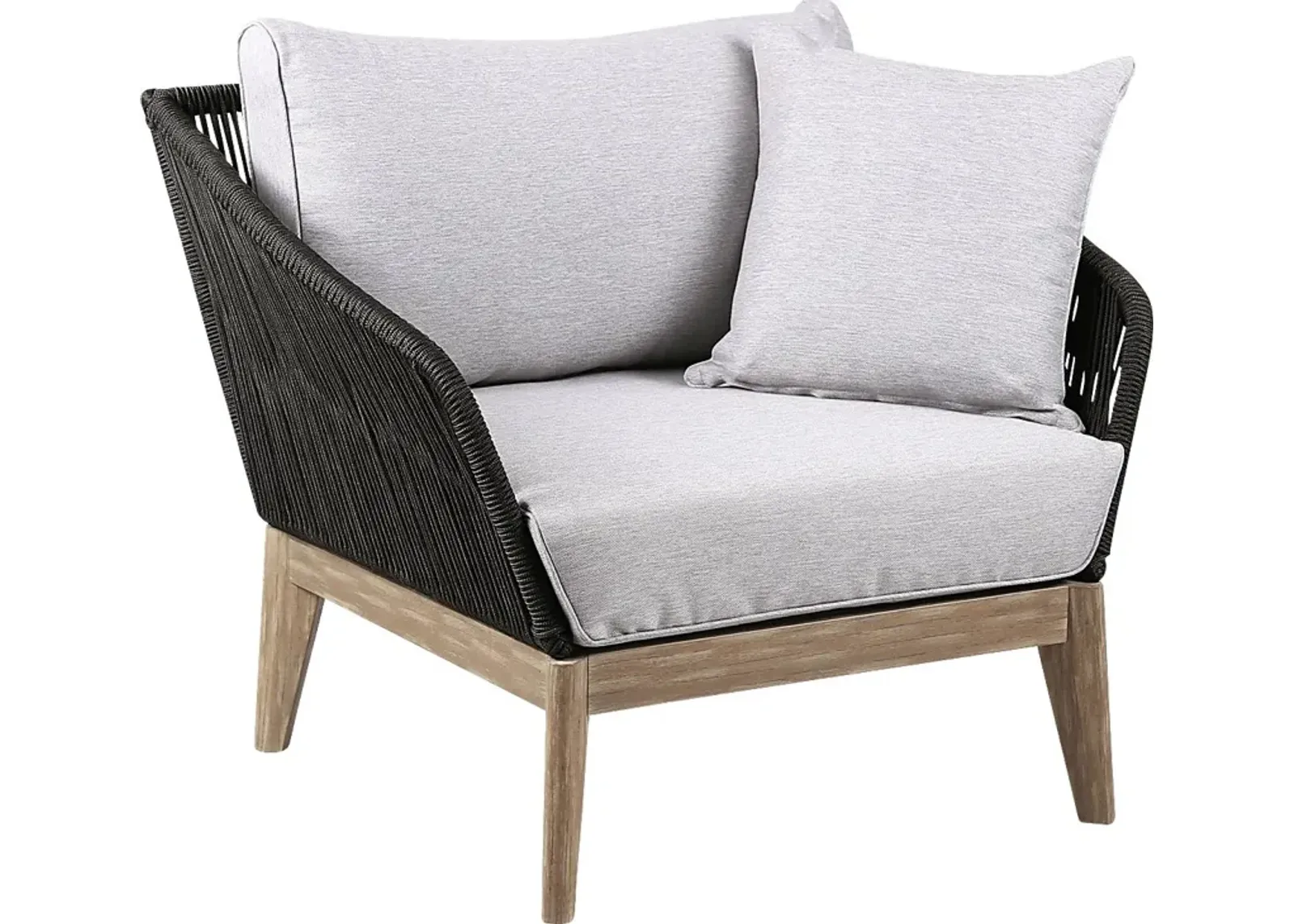 Evaria Gray Outdoor Club Chair