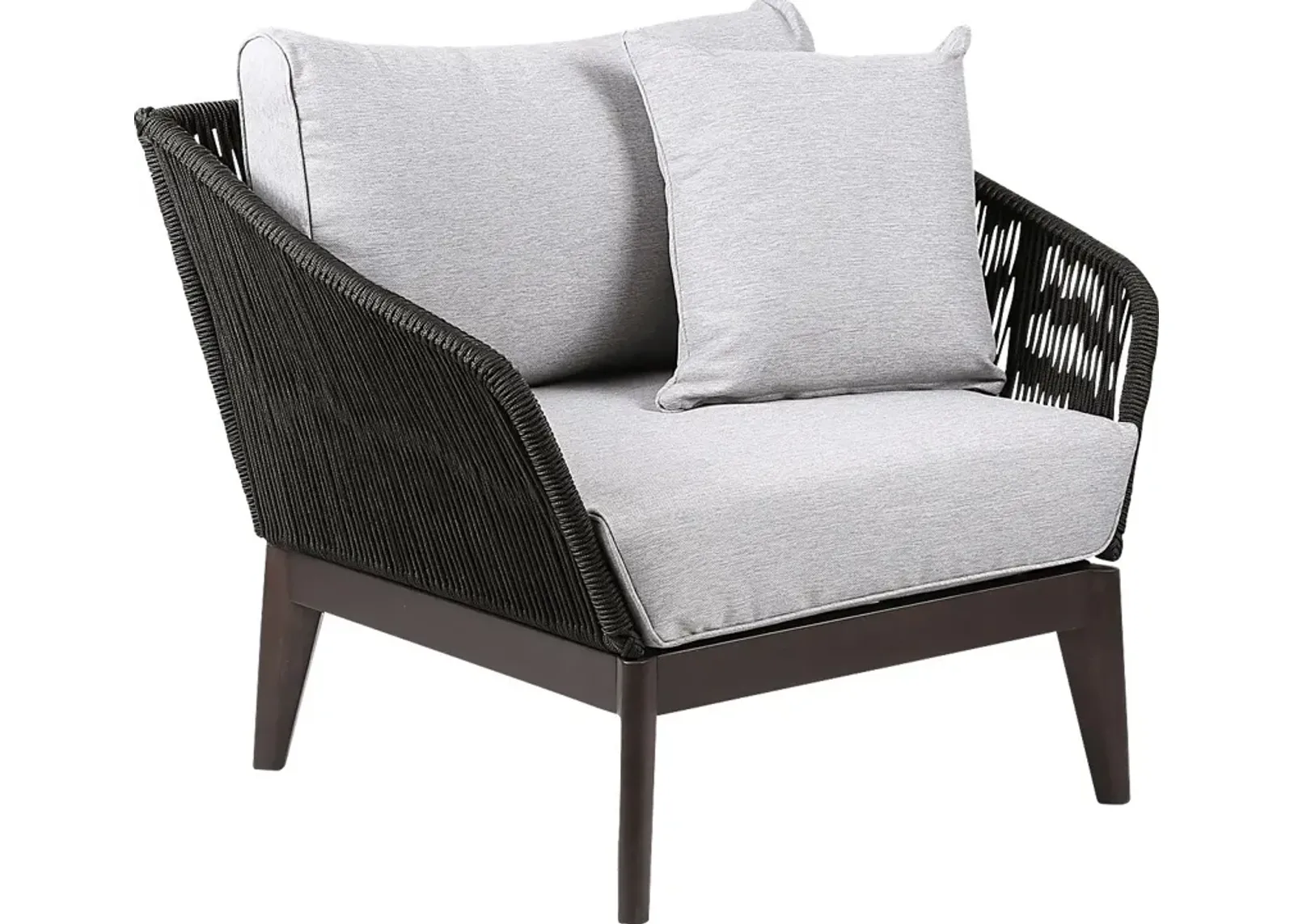 Evaria Dark Gray Outdoor Club Chair