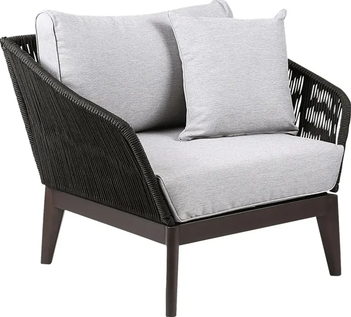 Evaria Dark Gray Outdoor Club Chair