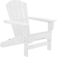 Danverton Traditional White Outdoor Adirondack Chair