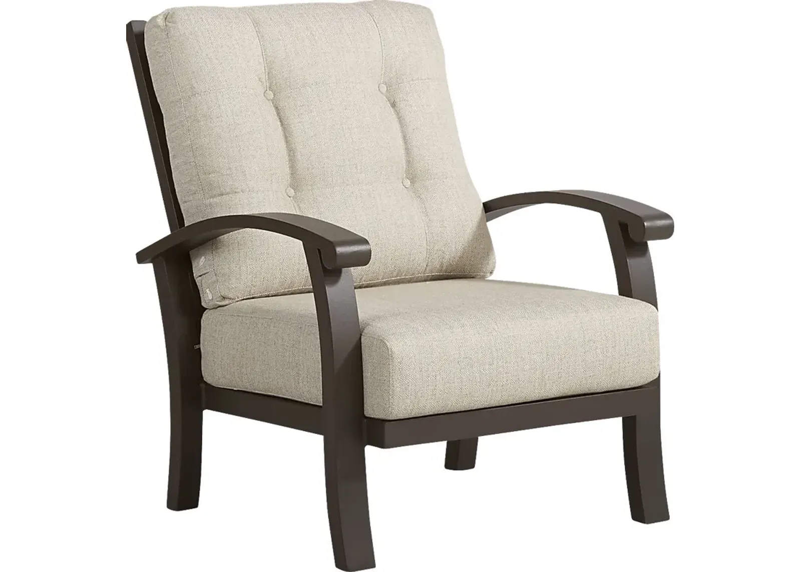 Lake Breeze Aged Bronze Outdoor Club Chair with Wren Cushions